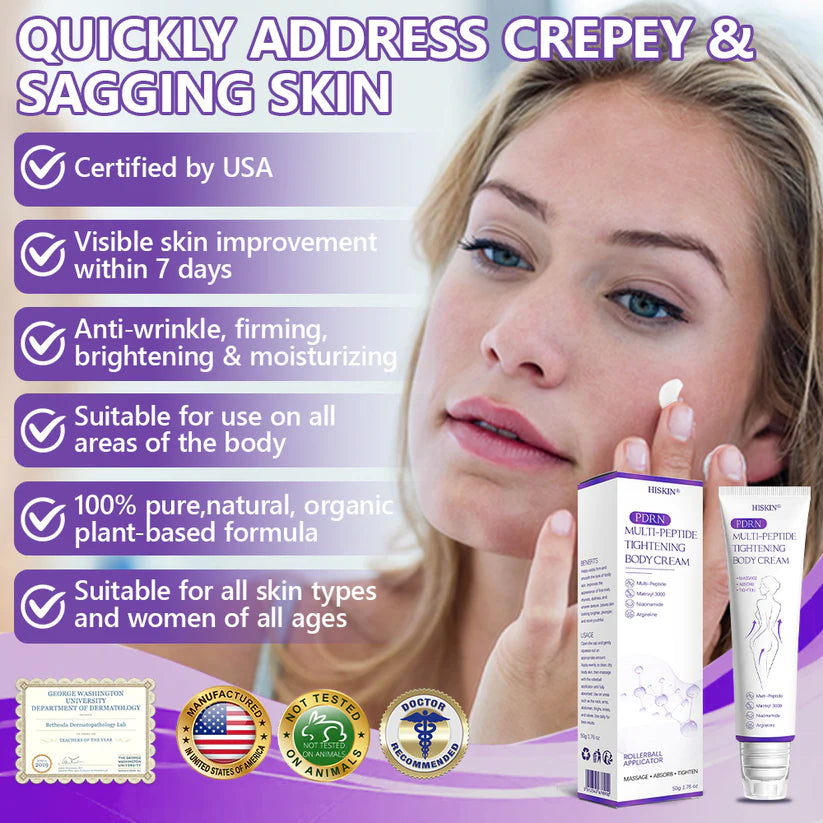 FDA Official: HISKIN PDRN Multi-Peptide Massaging Body RollerCream- Anti-aging, Hydrating, Skin Firming & Lifting, Skin Repair, Even Tone, Acne and Dark Spot Treatment, Wart and Mole Removal, and Psoriasis Relief.
