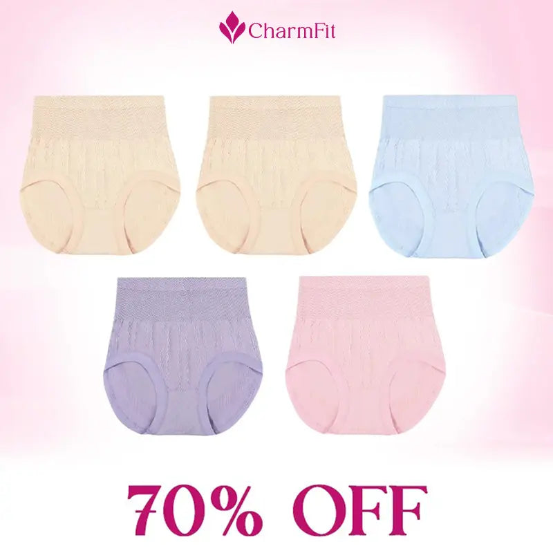 CharmFit - Leakproof High-Waist Tummy-Control Butt-Lifting Panties