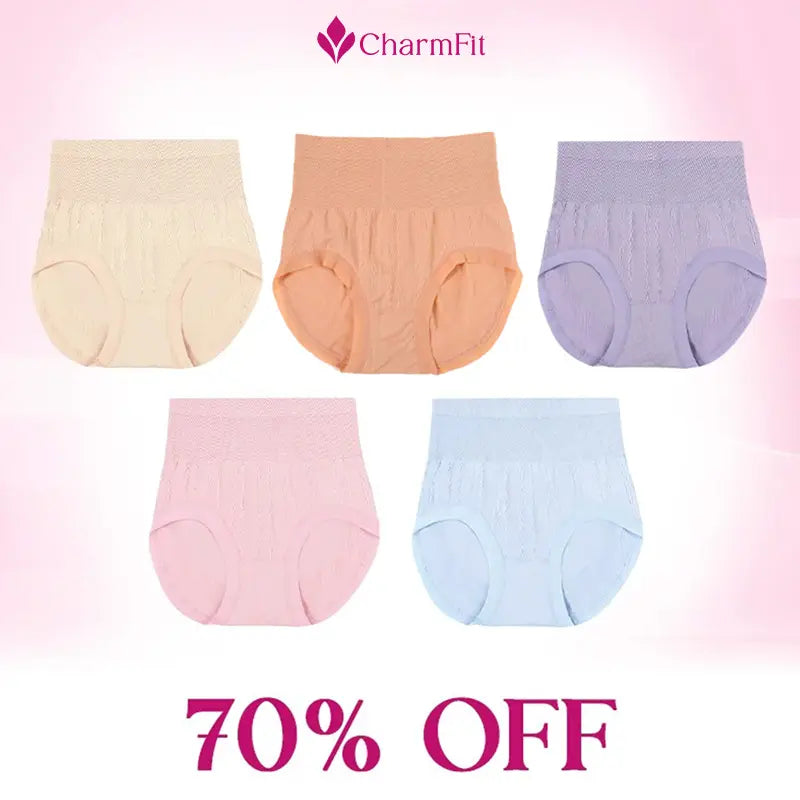 CharmFit - Leakproof High-Waist Tummy-Control Butt-Lifting Panties