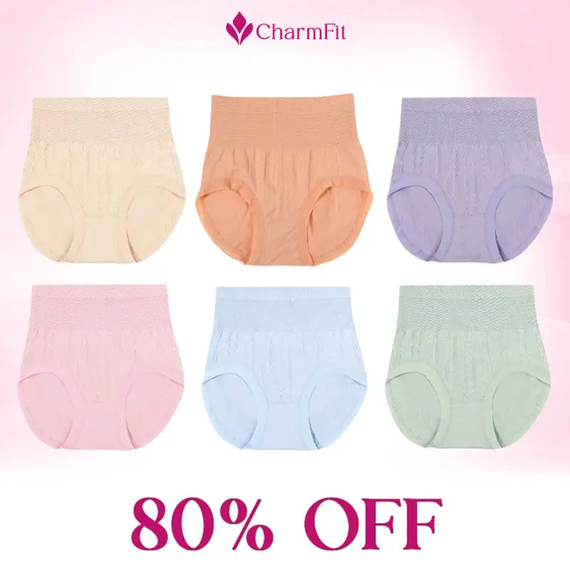 CharmFit - Leakproof High-Waist Tummy-Control Butt-Lifting Panties