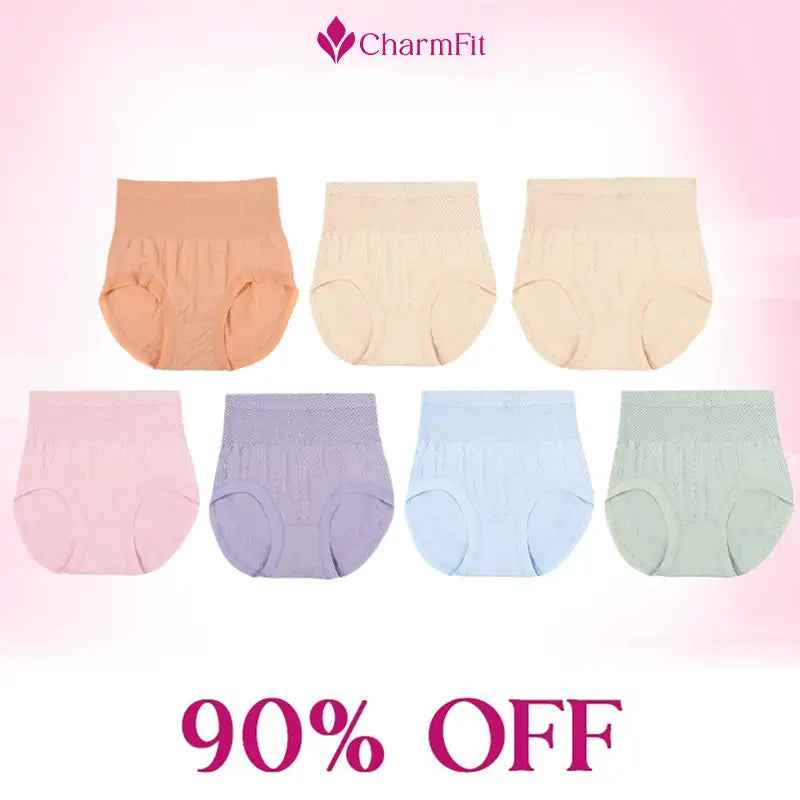 CharmFit - Leakproof High-Waist Tummy-Control Butt-Lifting Panties