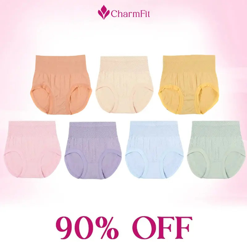 CharmFit - Leakproof High-Waist Tummy-Control Butt-Lifting Panties