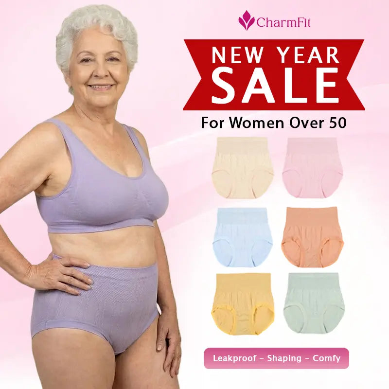 CharmFit - Leakproof High-Waist Tummy-Control Butt-Lifting Panties