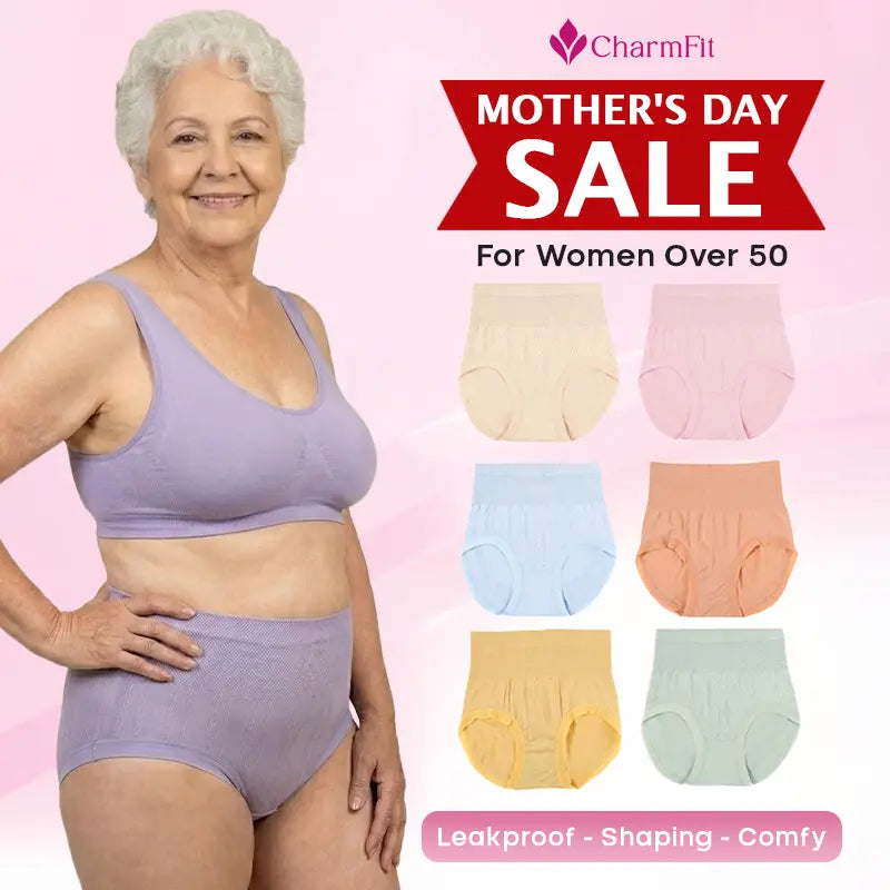 CharmFit - Leakproof High-Waist Tummy-Control Butt-Lifting Panties