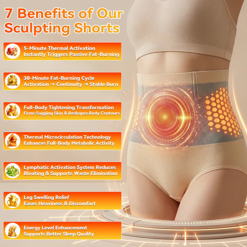 Moringa & Berberine 4‑In‑1 Micro‑Particle Sculpting & Fat‑Burn Shorts