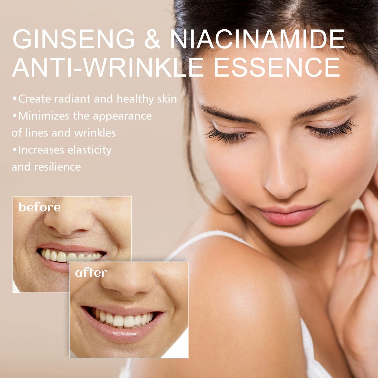EELHOE🔥Ginseng Essence A MoisturizingSkin-Refining and Elasticity-EnhancingFacial Serum