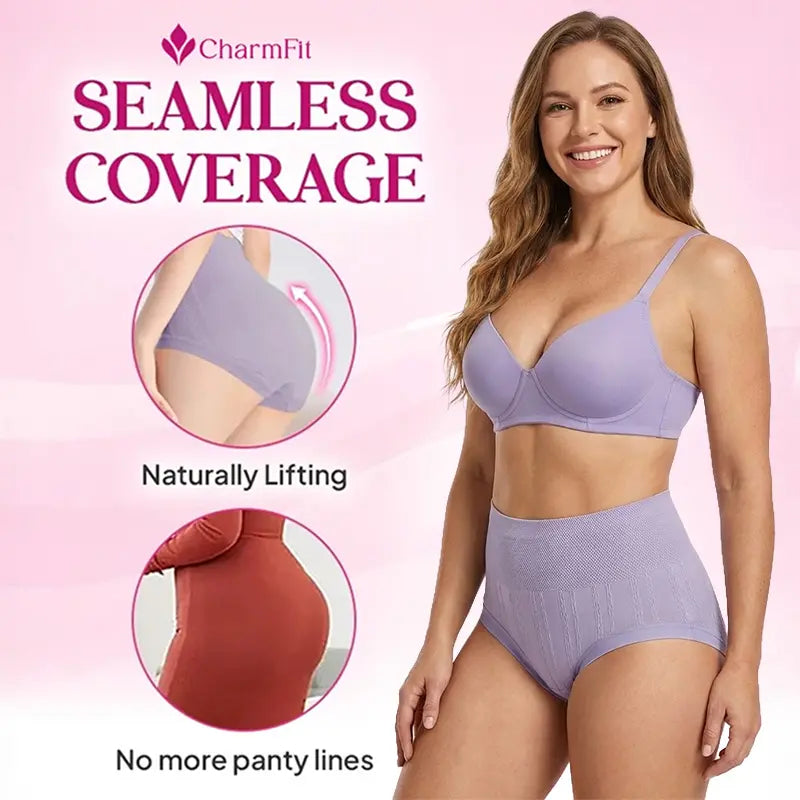 CharmFit - Leakproof High-Waist Tummy-Control Butt-Lifting Panties