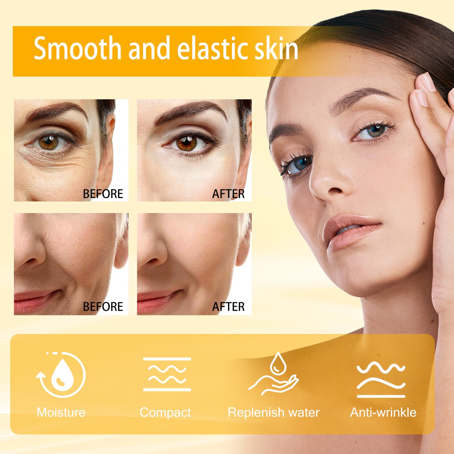 EELHOE🔥Ginseng Essence A MoisturizingSkin-Refining and Elasticity-EnhancingFacial Serum